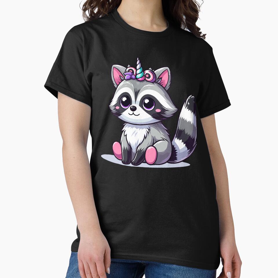 Raccoon Unicorn - Raccoonicorn by Kawaii-n-Spice T-Shirts, Hoodie, Sweatshirt | BlankRebels.com (Image 2)