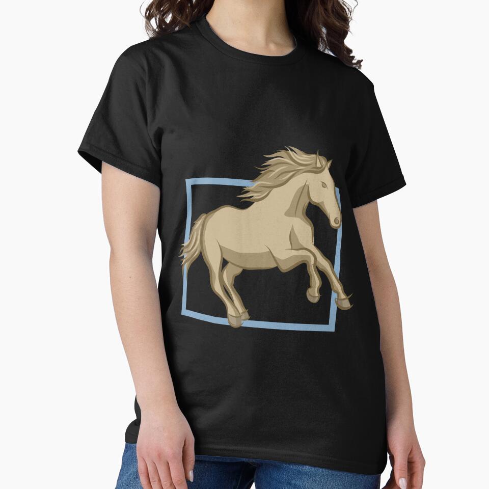 Horse, Minimalist Line Art Drawing of Horse by CJansuebsri T-Shirts, Hoodie, Sweatshirt | BlankRebels.com (Image 2)