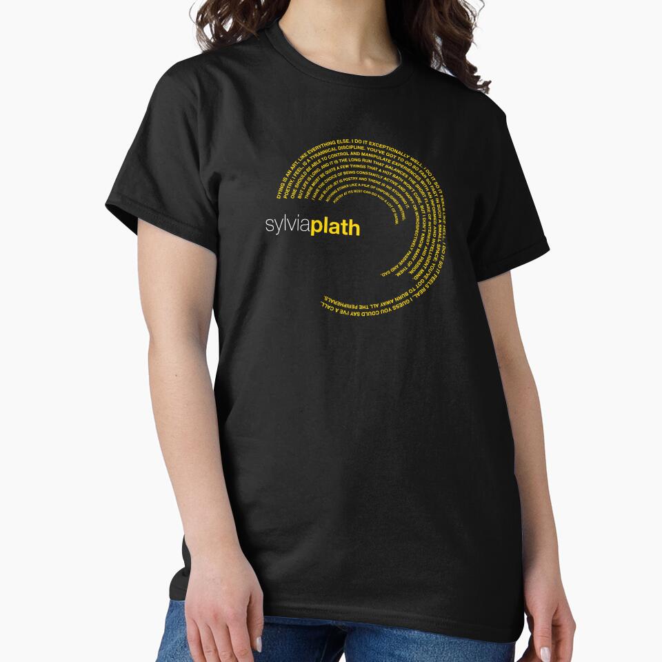 Sylvia Plath famous quotes poster [gold] by CMYKStudio