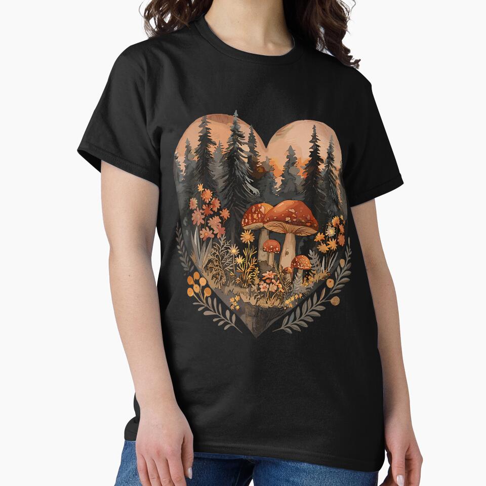 Mushroom Aesthetic, Flower Bouquet, Cottagecore by TashiaJerrie T-Shirts, Hoodie, Sweatshirt | BlankRebels.com (Image 2)