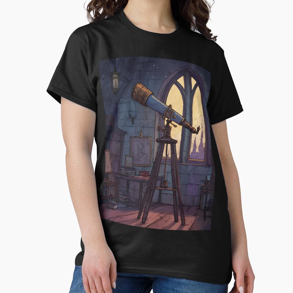 Dark Academia: Scholarly Telescope by bapupa T-Shirts, Hoodie, Sweatshirt | BlankRebels.com (Image 2)