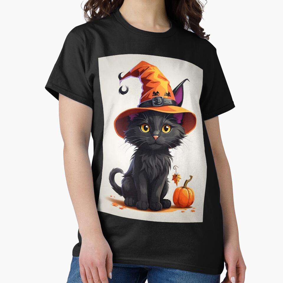 Hallowen Cat Cute by Empangkali T-Shirts, Hoodie, Sweatshirt | BlankRebels.com (Image 2)