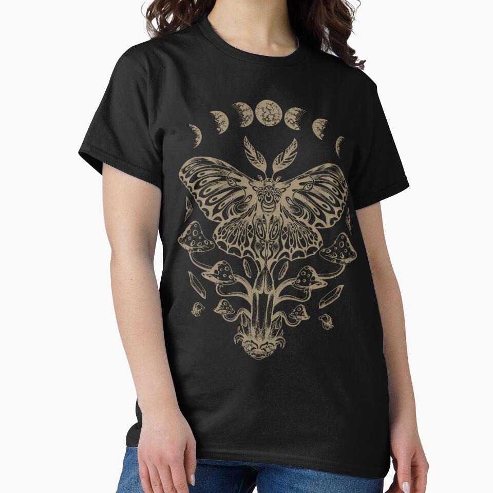 Butterfly Grunge Fairycore Aesthetic Luna Moth Mushrooms Y2K by xeomewvcwrn15 T-Shirts, Hoodie, Sweatshirt (Image 2)