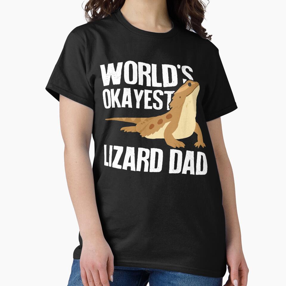 World's Okayest Lizard Dad by Clara Hollins T-Shirts, Hoodie, Sweatshirt | BlankRebels.com (Image 2)