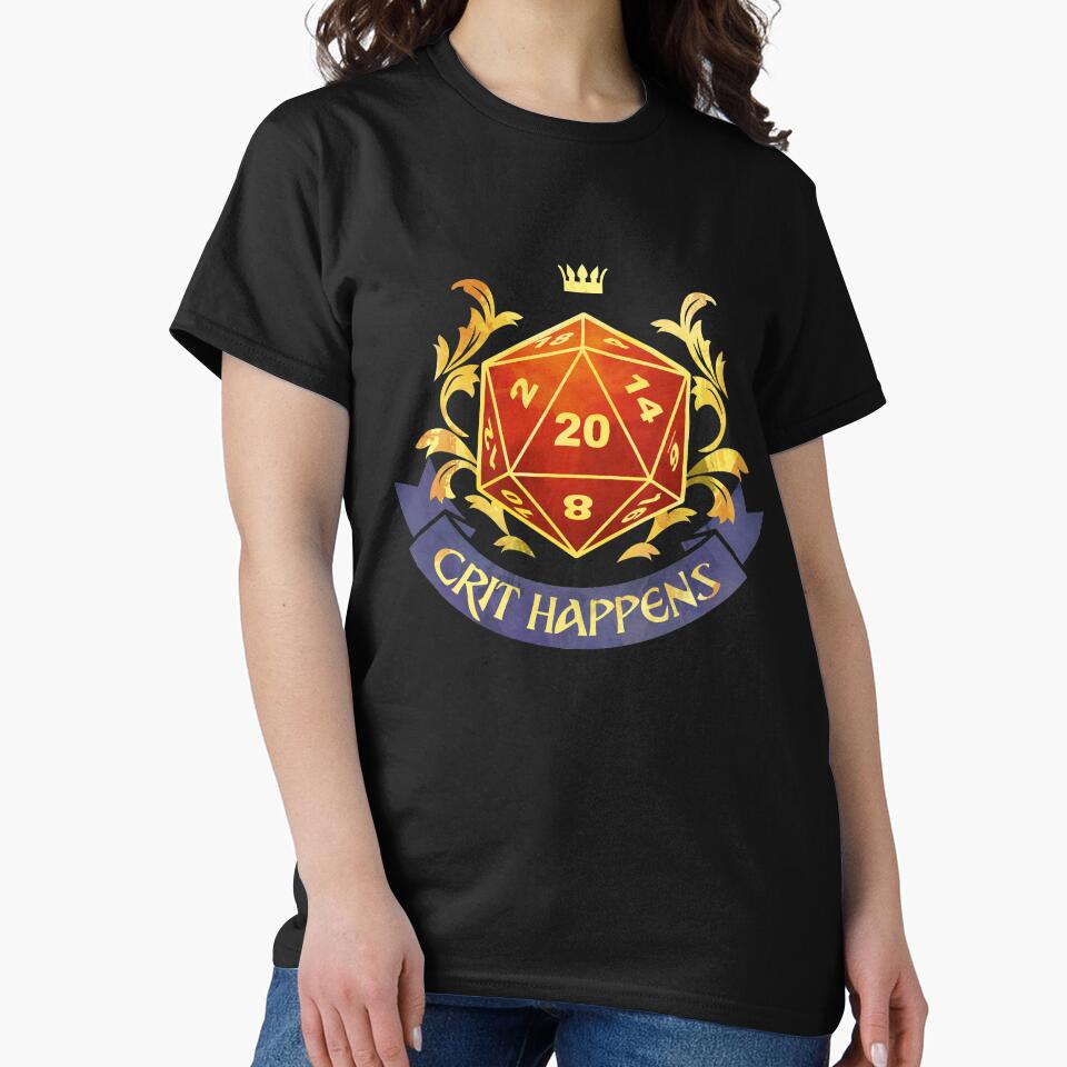 Crit Happens Natural 20 by D20Tees T-Shirts, Hoodie, Sweatshirt | BlankRebels.com (Image 2)