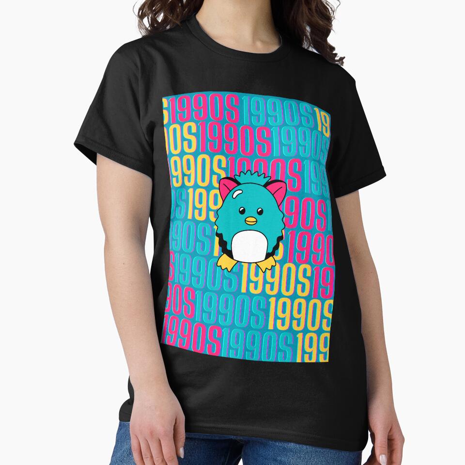 1990s retro design 32 - Teal Background by PunjabanJatti T-Shirts, Hoodie, Sweatshirt | BlankRebels.com (Image 2)