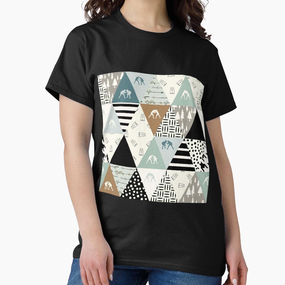 Wrestling Shape Patchwork by SweetPea49 T-Shirts, Hoodie, Sweatshirt | BlankRebels.com (Image 2)