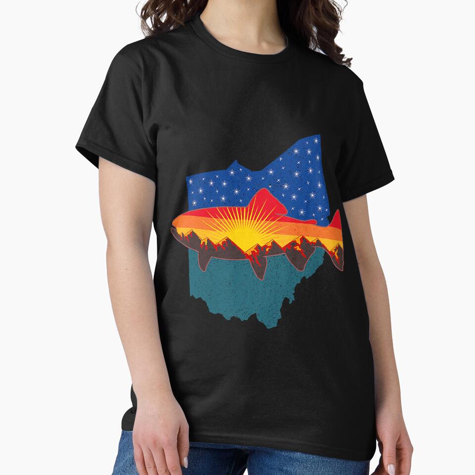 Trout Fly Fishing Nature Ohio Mountain by YesterDayCheck T-Shirts, Hoodie, Sweatshirt | BlankRebels.com (Image 2)