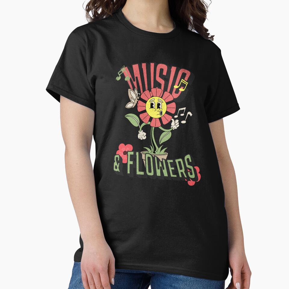 Music Flowers T-Shirts, Hoodie, Sweatshirt