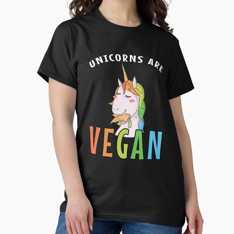 Unicorns are Vegan Gift by fatamyfan1 T-Shirts, Hoodie, Sweatshirt | BlankRebels.com (Image 2)