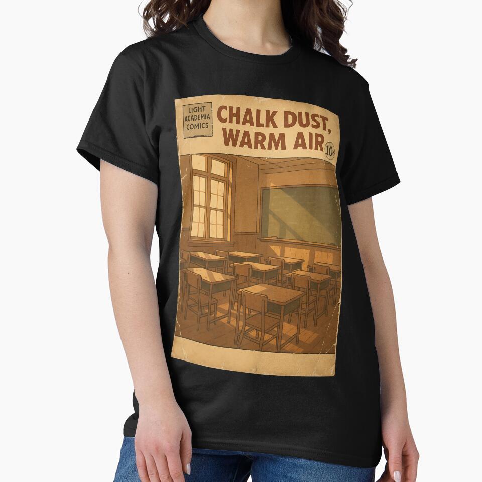 Nostalgic Light Academia: Chalk dust, warm air by bapupa T-Shirts, Hoodie, Sweatshirt | BlankRebels.com (Image 2)