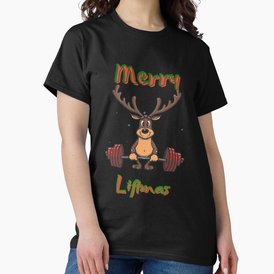 Christmas fitness merry liftmas reindeer by Mikusia T-Shirts, Hoodie, Sweatshirt | BlankRebels.com (Image 2)