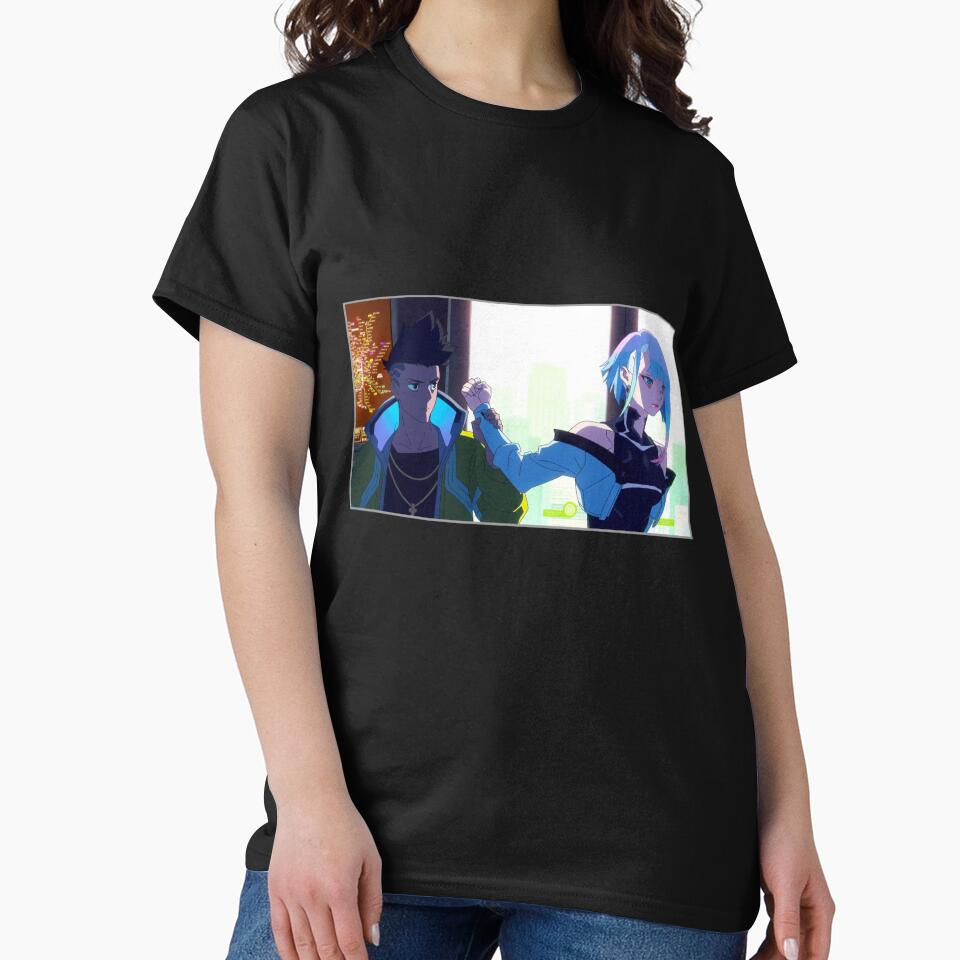 David and Lucy cyberpunk by Aestheticanime2 T-Shirts, Hoodie, Sweatshirt | BlankRebels.com (Image 2)