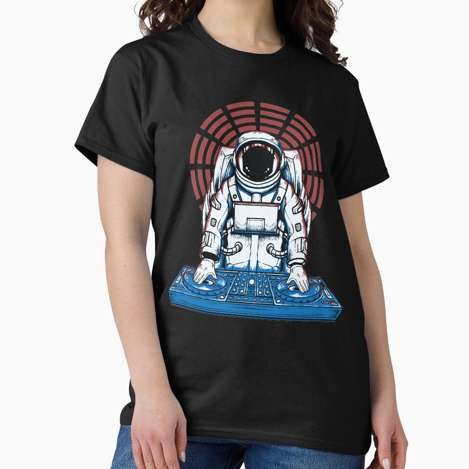 DJ Astronaut playing music by coffeeapparel T-Shirts, Hoodie, Sweatshirt | BlankRebels.com (Image 2)