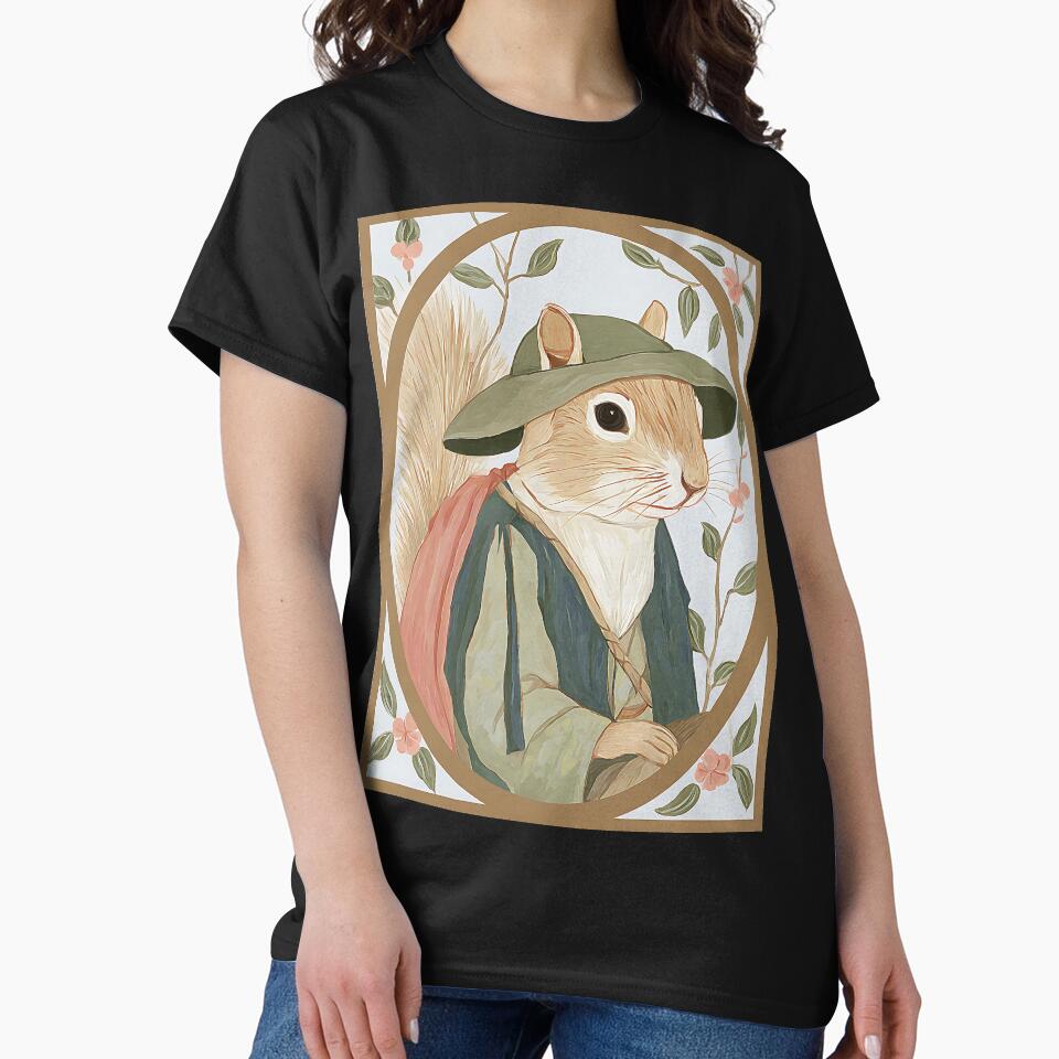 Charming Cottagecore Squirrel by bapupa T-Shirts, Hoodie, Sweatshirt | BlankRebels.com (Image 2)
