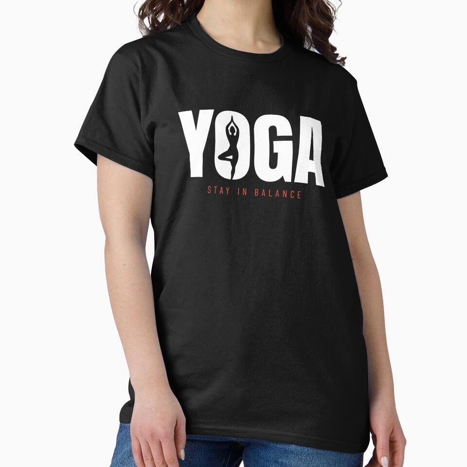 Stay In Balance Zen Yoga Silhouette by Infinitee8hirts T-Shirts, Hoodie, Sweatshirt | BlankRebels.com (Image 2)