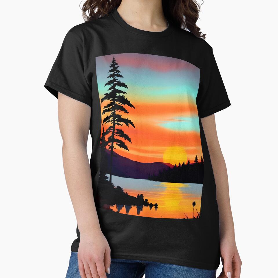 Find the Perfect Minimalist Brush Line Art Print for Your Home Decor Needs by supeart T-Shirts, Hoodie, Sweatshirt (Image 2)