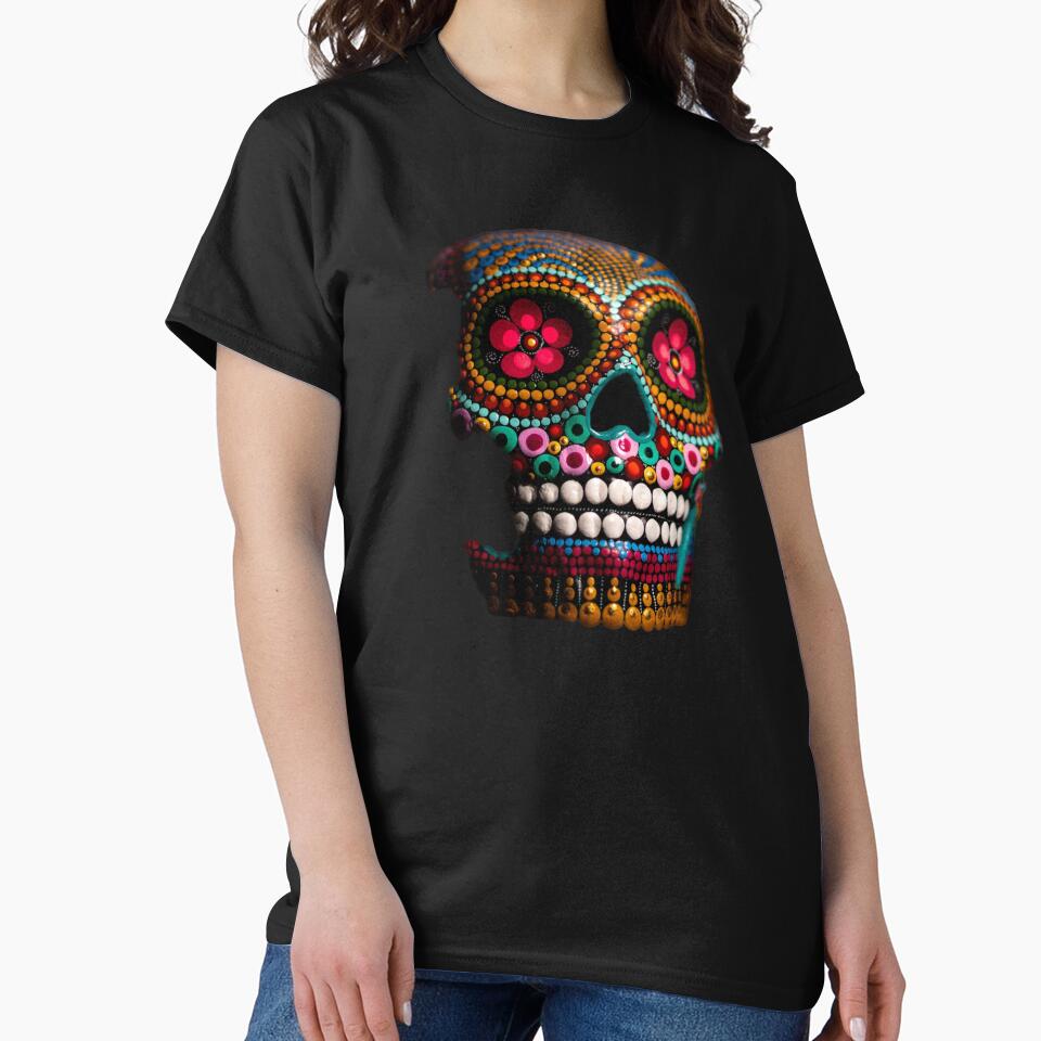 Skull Dia de Los Muertos by Tangram 's T-Shirts, Hoodie, Sweatshirt | BlankRebels.com (Image 2)
