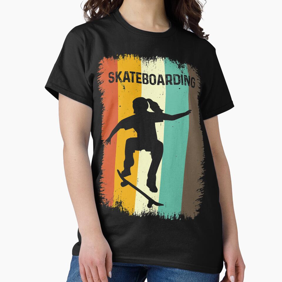 Vintage Retro Skateboarding by thanhmaidesign T-Shirts, Hoodie, Sweatshirt | BlankRebels.com (Image 2)