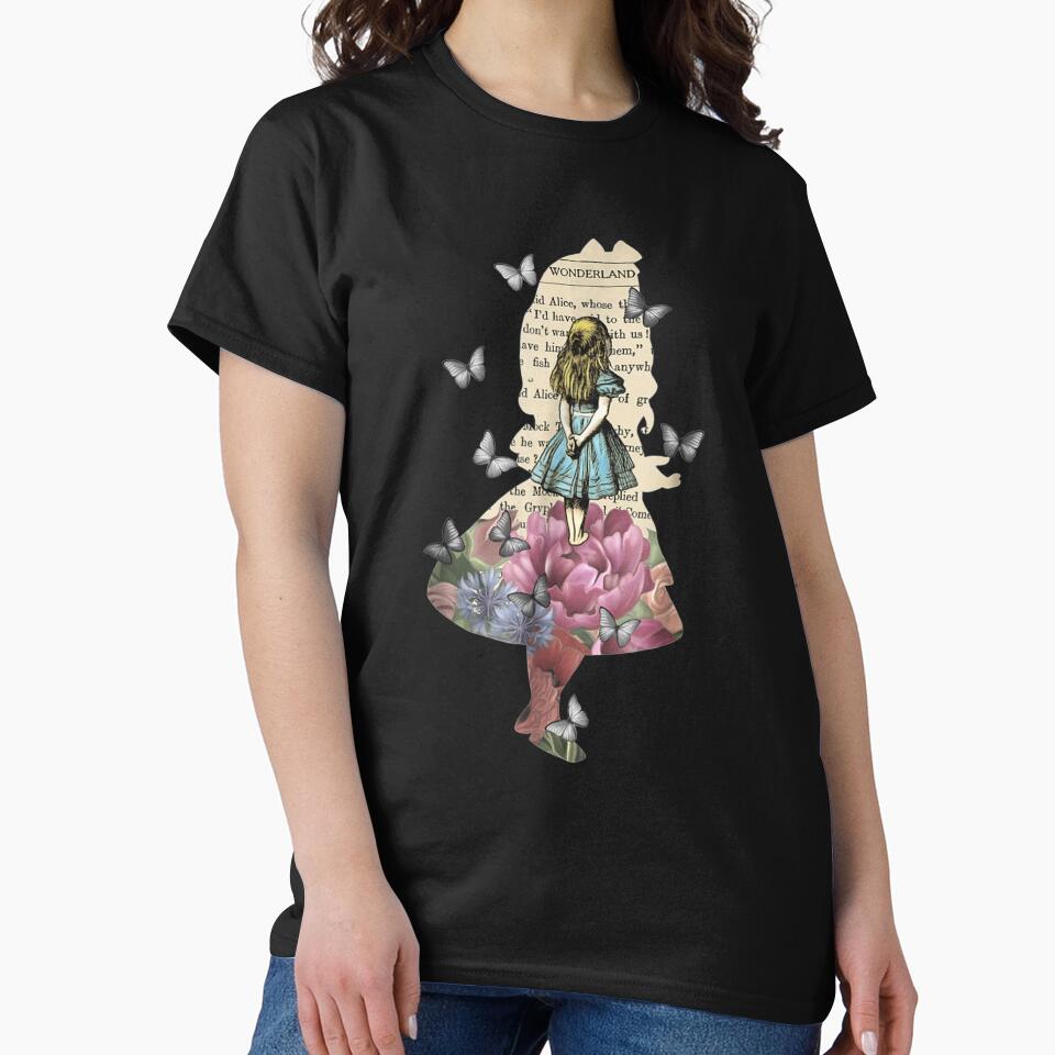 Alice In Wonderland Magical Garden - Vintage Book by DailonisDumpji T-Shirts, Hoodie, Sweatshirt | BlankRebels.com (Image 2)