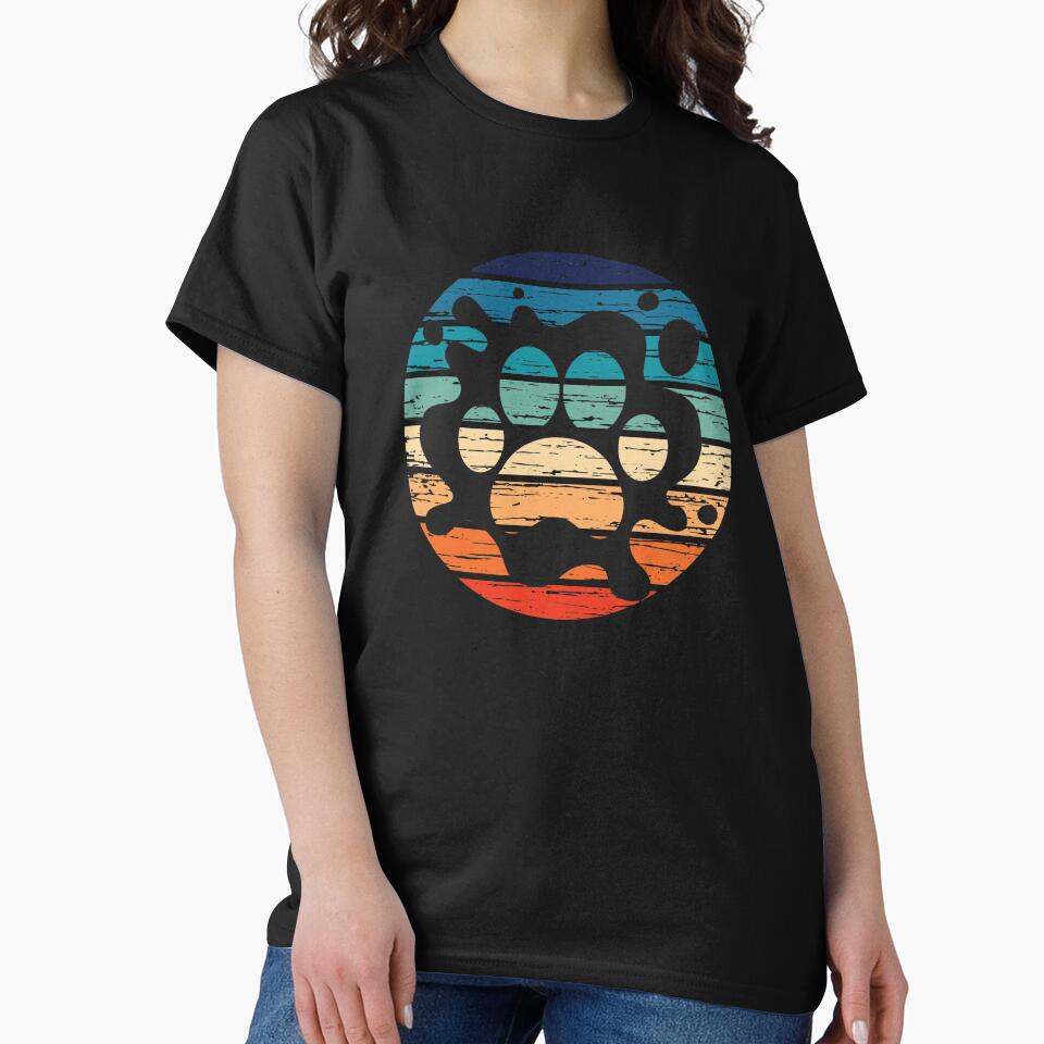 Splash Paw Print - Vintage Style Dog by casestees T-Shirts, Hoodie, Sweatshirt | BlankRebels.com (Image 2)