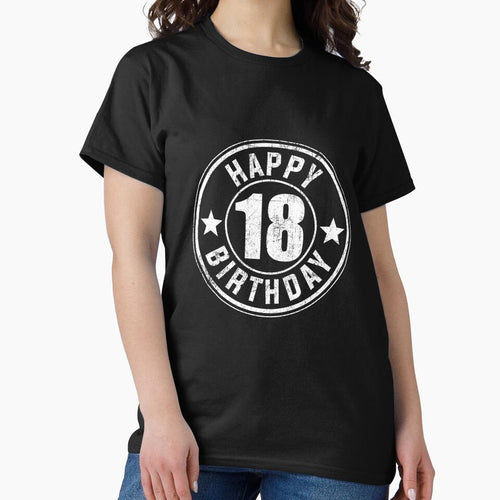 18th birthday happy birthday retro vintage by shurikaner T-Shirts, Hoodie, Sweatshirt | BlankRebels.com (Image 2)