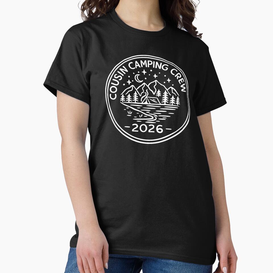 Cousin Camping Crew 2026, Cousin Camp,Camper Life by CloudyPress T-Shirts, Hoodie, Sweatshirt | BlankRebels.com (Image 2)