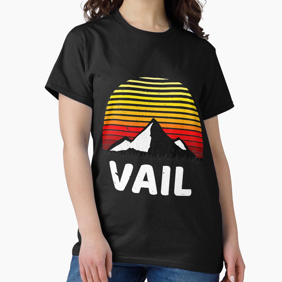 Vail Colorado Usa Vintage Retro by YesterDayCheck T-Shirts, Hoodie, Sweatshirt | BlankRebels.com (Image 2)