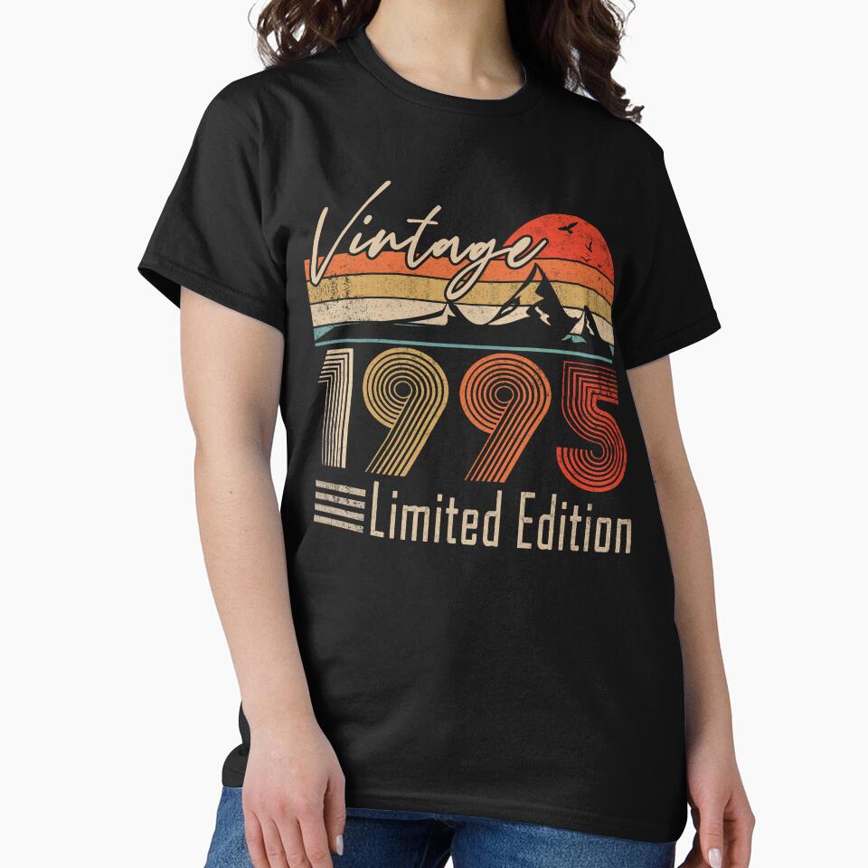 Vintage 1995 Retro 30th Birthday Gift Idea Limited Edition by FernaRoje T-Shirts, Hoodie, Sweatshirt (Image 2)