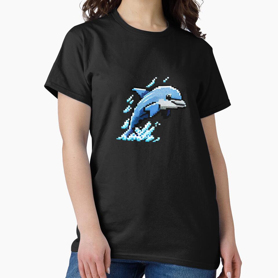 Cute little dolphin pixel art. by Pixelarium