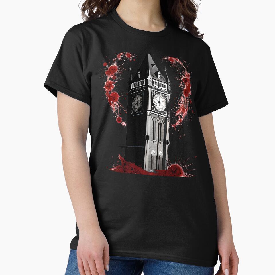 A Blood splattered clocktower by creative-cub T-Shirts, Hoodie, Sweatshirt | BlankRebels.com (Image 2)