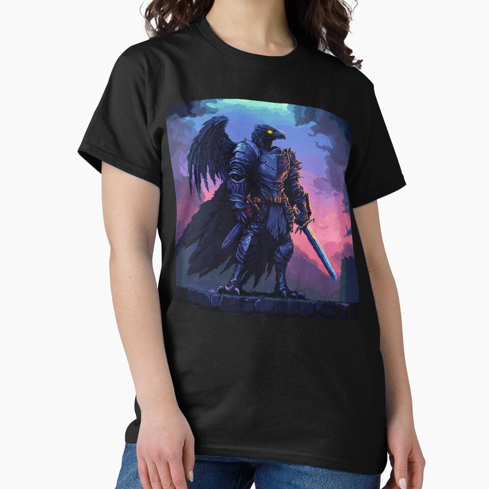 Raven Knight Pixel Art T-Shirts, Hoodie, Sweatshirt