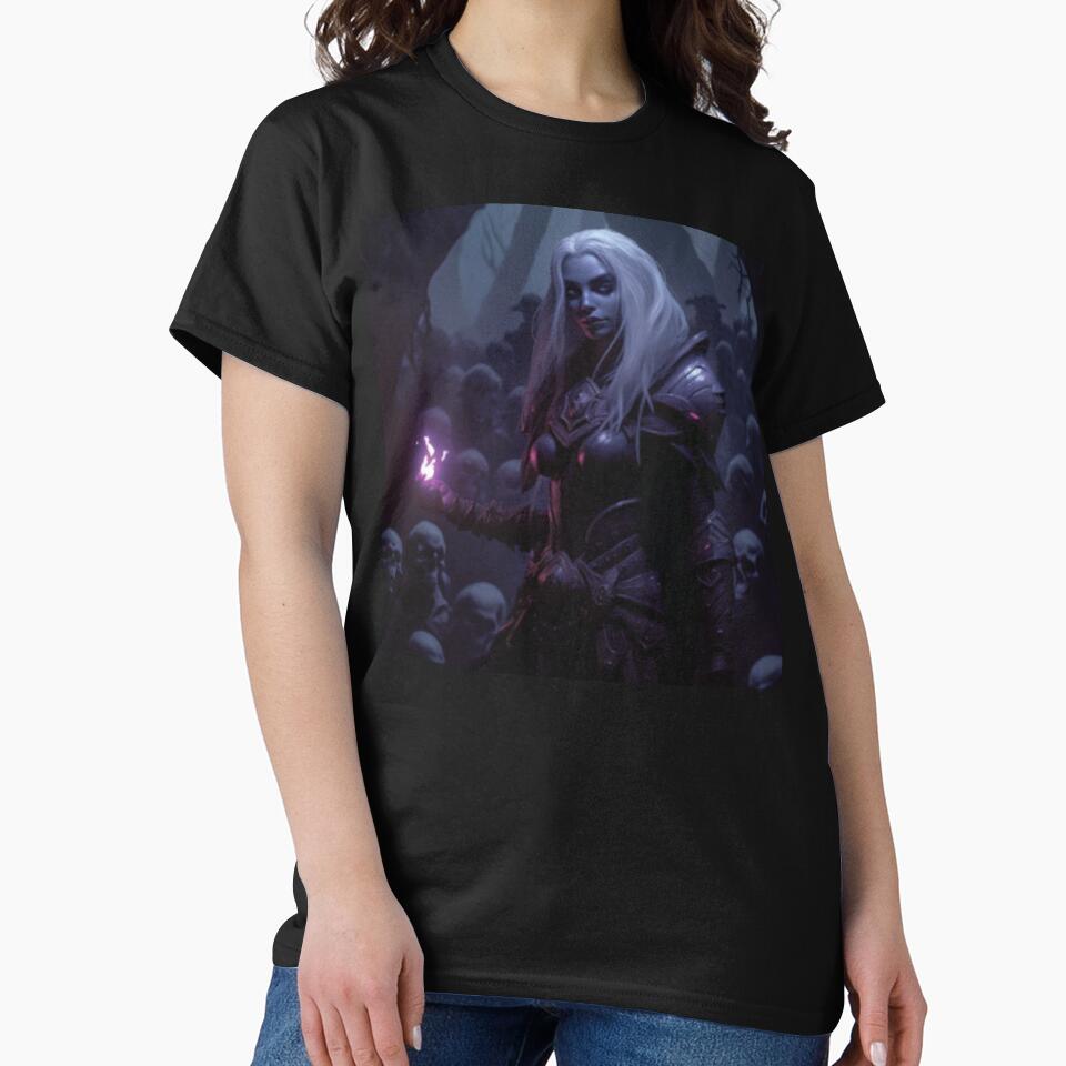 Female Drow Warrior by Fungal-Art T-Shirts, Hoodie, Sweatshirt | BlankRebels.com (Image 2)