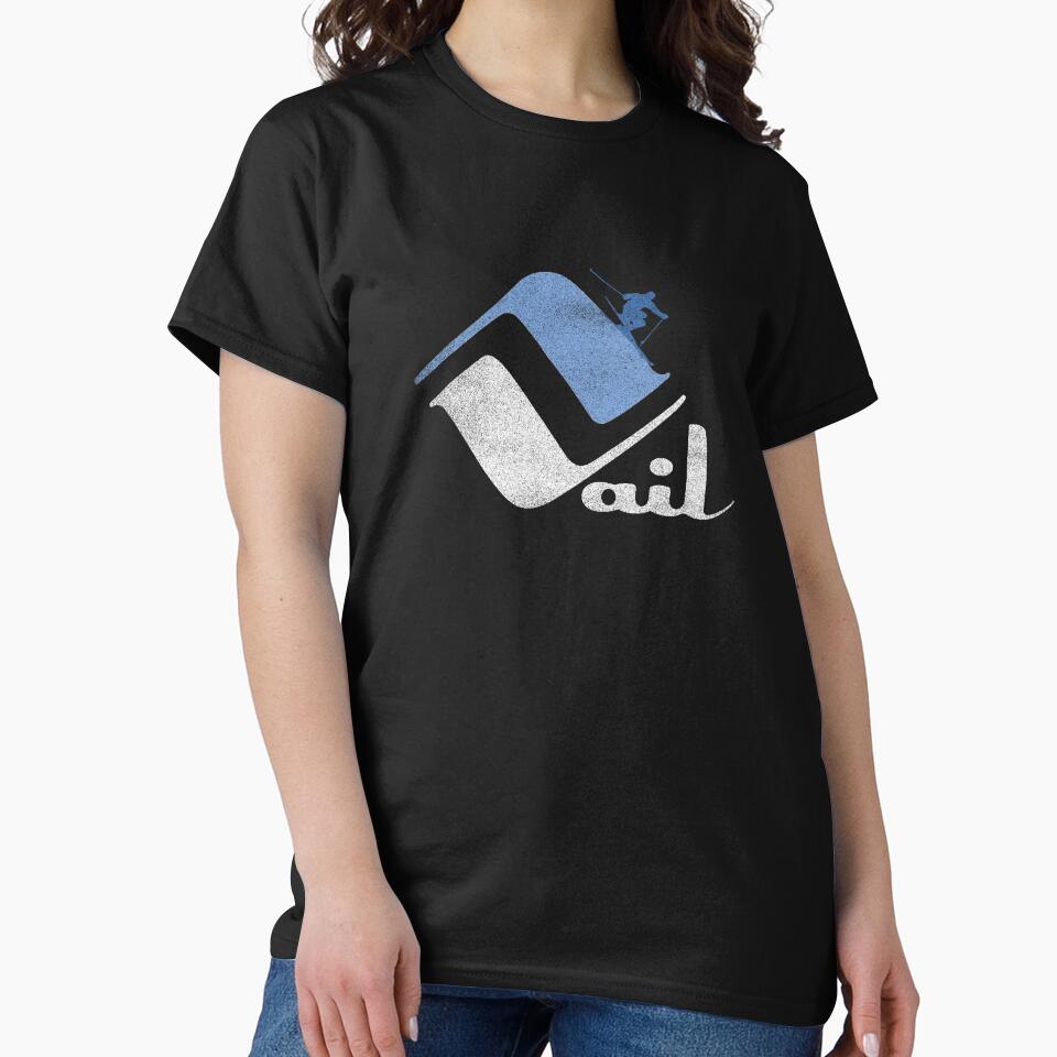 Vail Colorado Co Skiing Ski Mountain Vintage Distressed Retro by JohnZimm T-Shirts, Hoodie, Sweatshirt (Image 2)