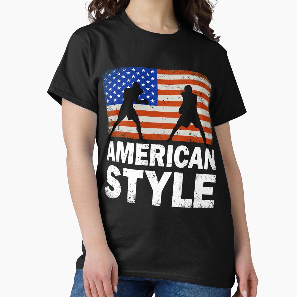 American Style Flag Boxing by RetroStyle247 T-Shirts, Hoodie, Sweatshirt | BlankRebels.com (Image 2)
