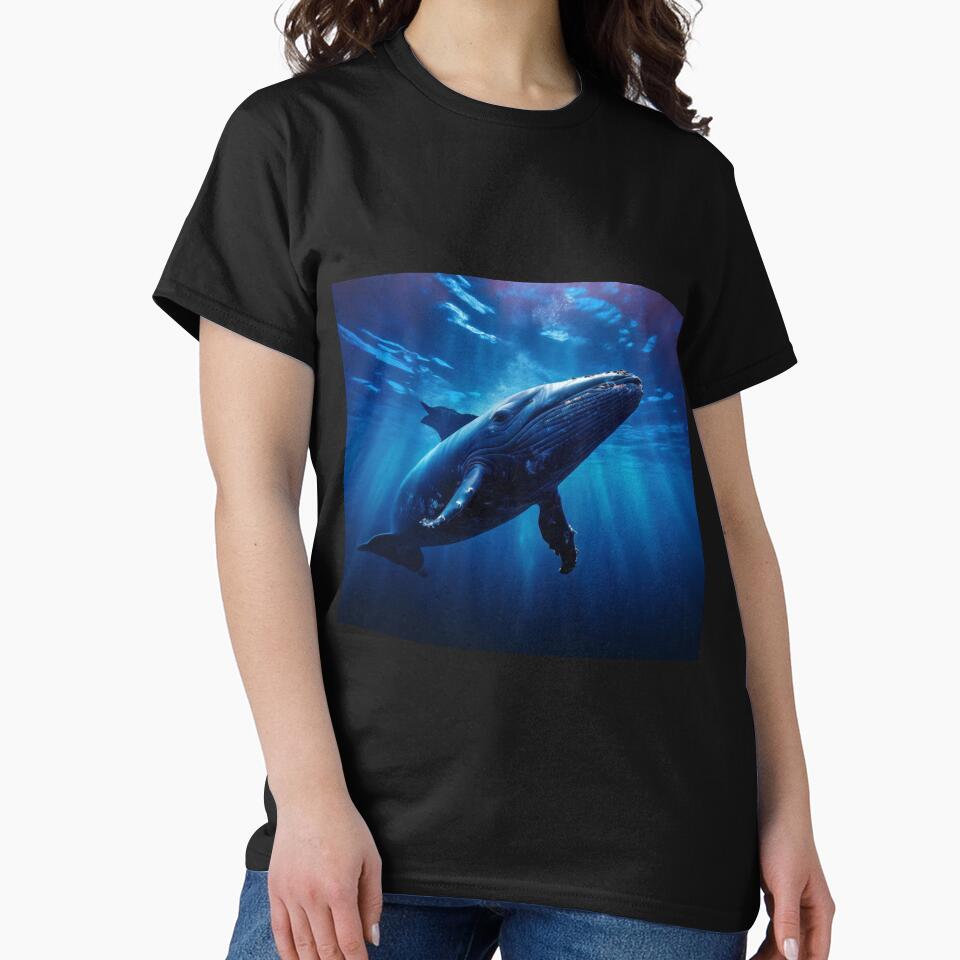 The blue whale, the giant of the seas by Collection de trésors T-Shirts, Hoodie, Sweatshirt | BlankRebels.com (Image 2)