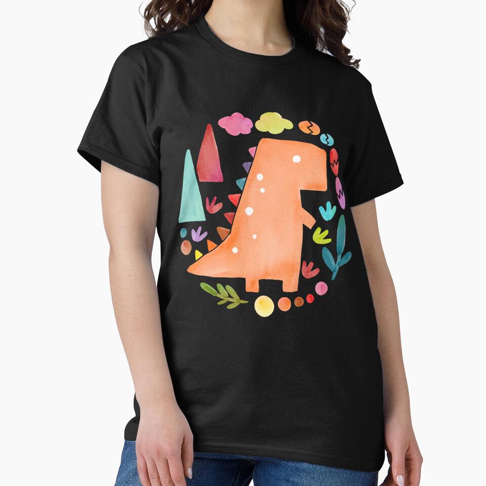 colorful dinosaur,funny gift by your-t-shirts55 T-Shirts, Hoodie, Sweatshirt | BlankRebels.com (Image 2)