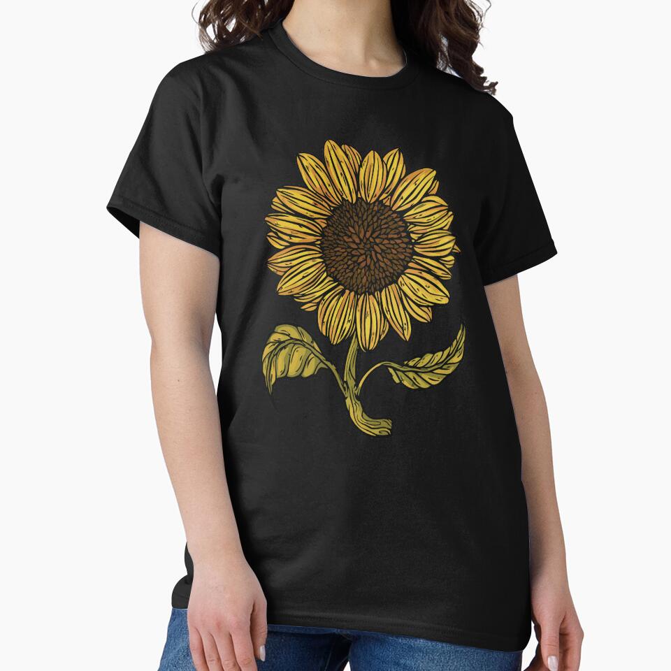 Aesthetic Sunflower by zaher97 T-Shirts, Hoodie, Sweatshirt | BlankRebels.com (Image 2)