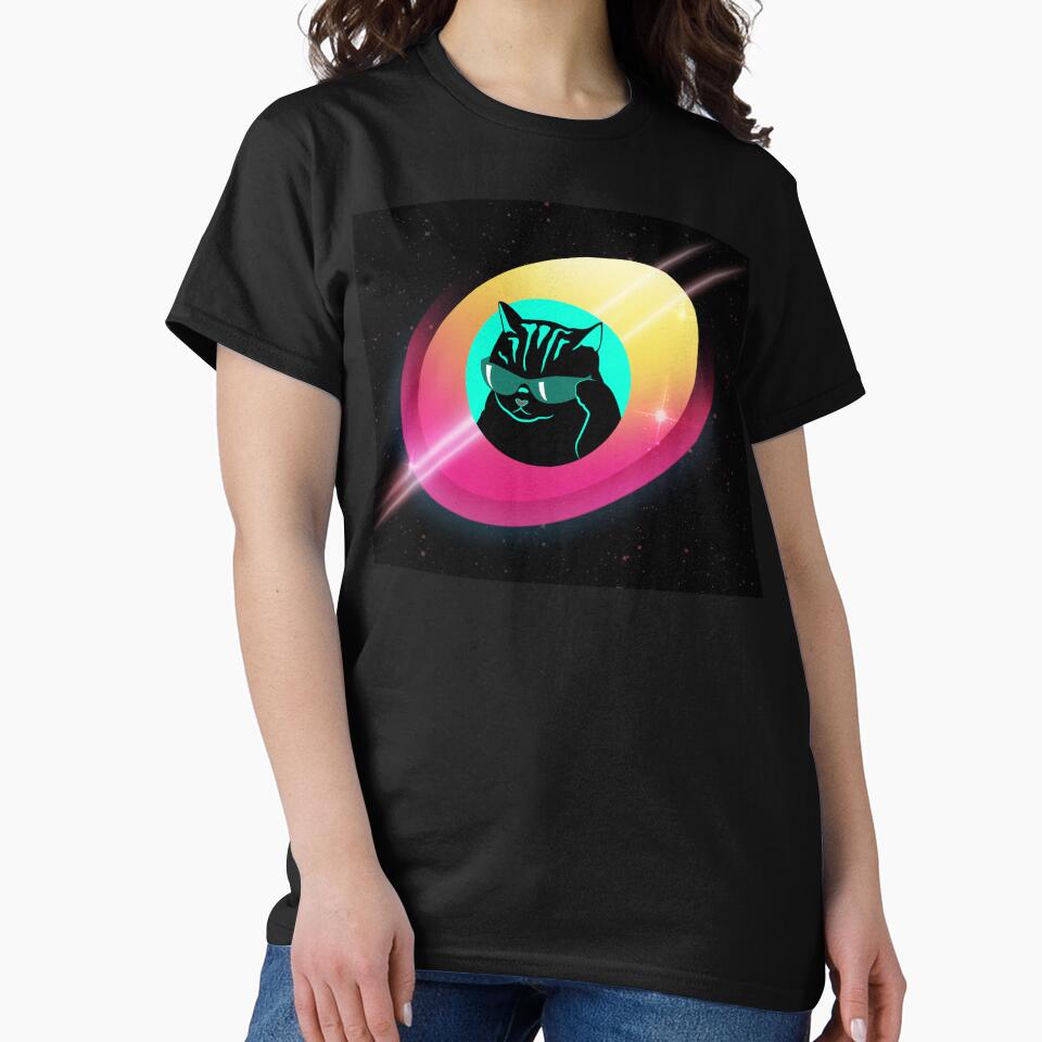 Vaporwave Beach Cat by AboveRockDesign T-Shirts, Hoodie, Sweatshirt | BlankRebels.com (Image 2)