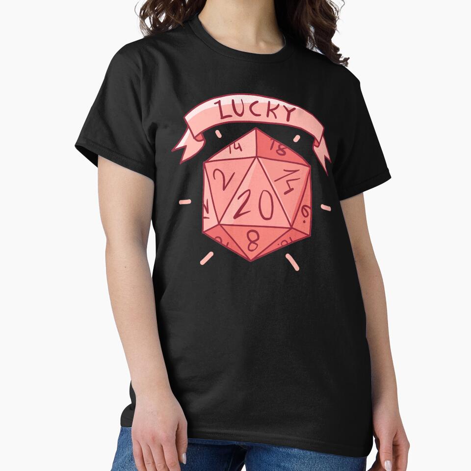 Lucky 20 critical hit by cu-b3 T-Shirts, Hoodie, Sweatshirt | BlankRebels.com (Image 2)