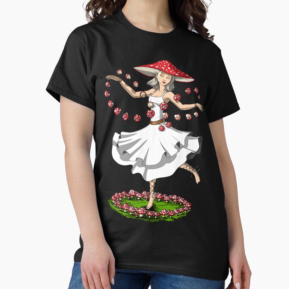Amanita Muscaria Hippie Mushroom by underheaven T-Shirts, Hoodie, Sweatshirt | BlankRebels.com (Image 2)