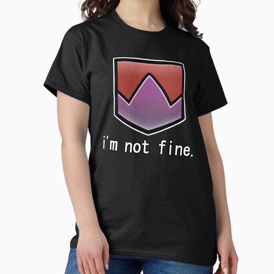 "I'm Not Fine" Damage Down [FFXIV] by BanannaWaffles T-Shirts, Hoodie, Sweatshirt | BlankRebels.com (Image 2)