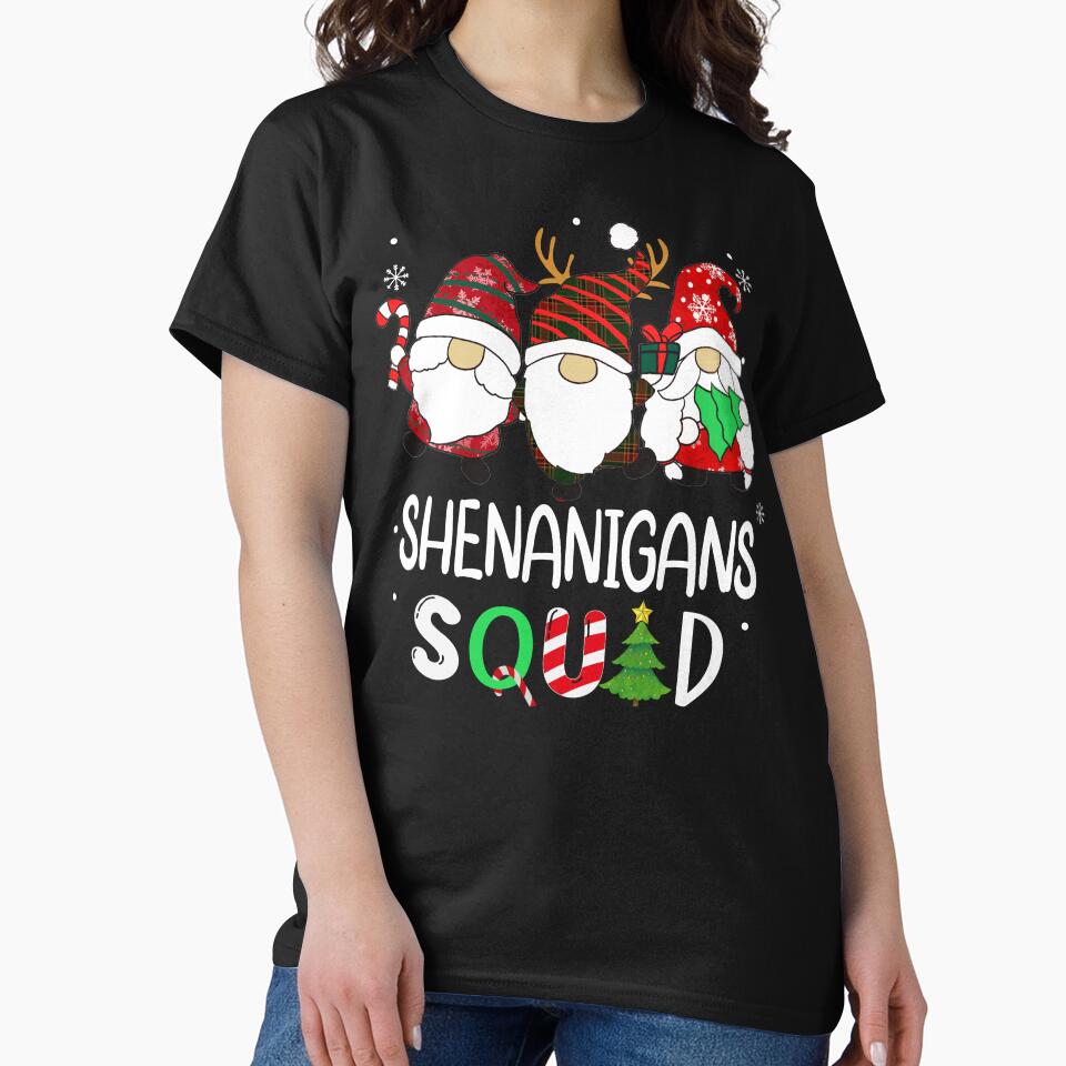 family christmas gnome shirt , Shenanigans Squad gnomes Christmas Pajama xmas shirt by ZAIN JAMAL Hoodie,... (Image 2)