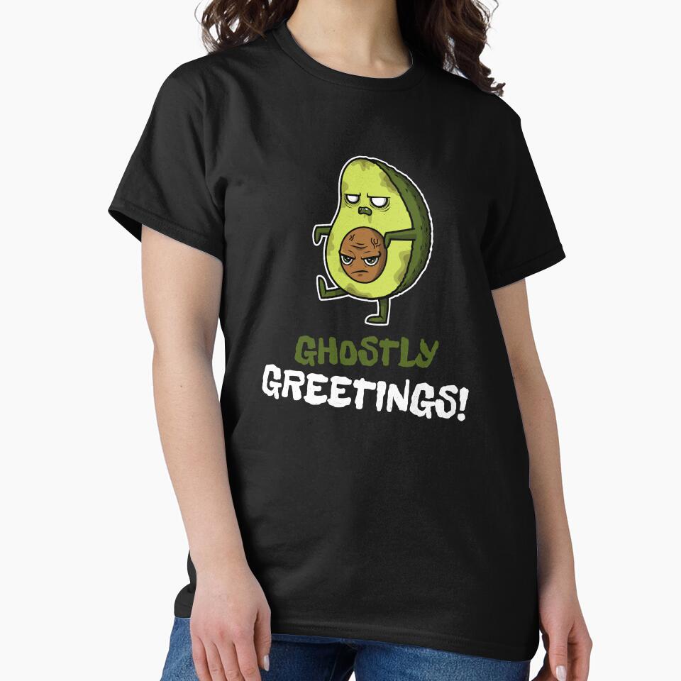 Avocado ghostly greetings Halloween 2020 by Happy-PrintZ T-Shirts, Hoodie, Sweatshirt | BlankRebels.com (Image 2)