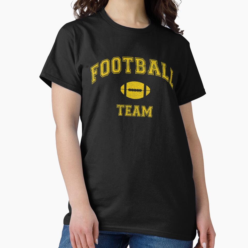Vintage Football Team, distressed Classic College Font by webdango T-Shirts, Hoodie, Sweatshirt | BlankRebels.com (Image 2)