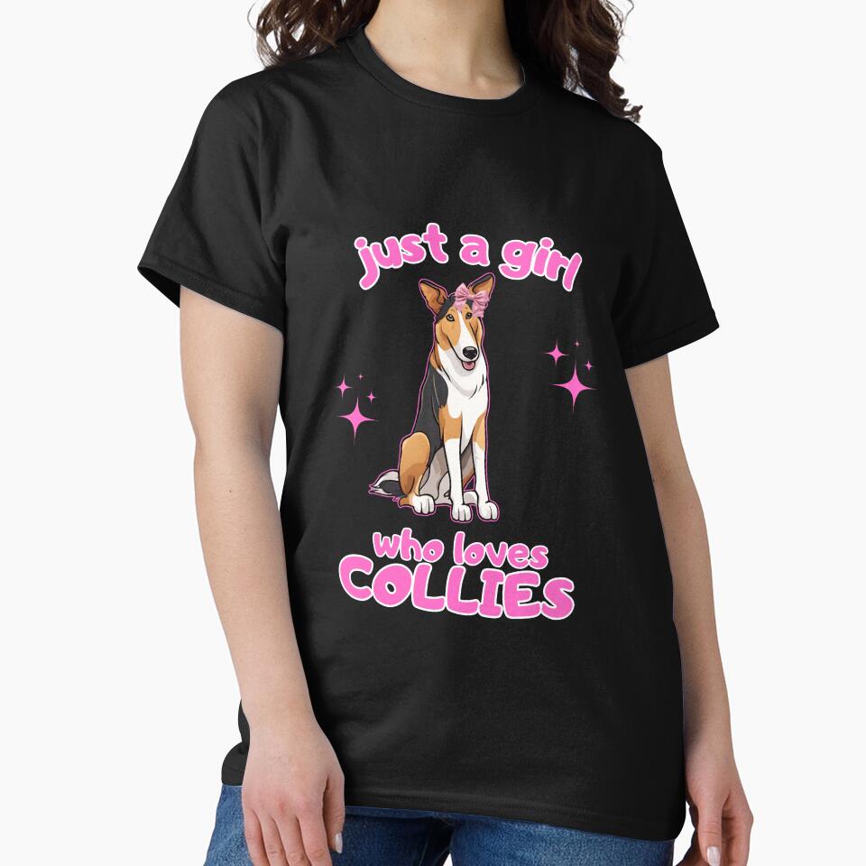 Just a girl who loves dogs Smooth Collie by GoodyPaws T-Shirts, Hoodie, Sweatshirt | BlankRebels.com (Image 2)