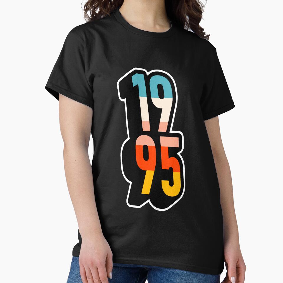1995 Retro Geometric Typography by MZS Studio T-Shirts, Hoodie, Sweatshirt | BlankRebels.com (Image 2)