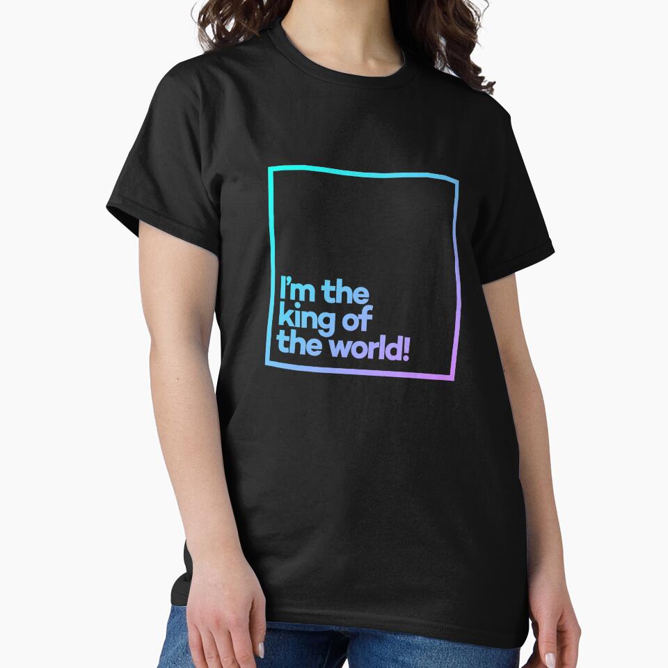 I'm the king of the world! Minimal Color Typography by meeneemal T-Shirts, Hoodie, Sweatshirt | BlankRebels.com (Image 2)