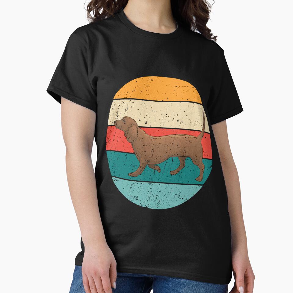Retro Dachshund Dog Lover Vintage by kamrankhan T-Shirts, Hoodie, Sweatshirt | BlankRebels.com (Image 2)