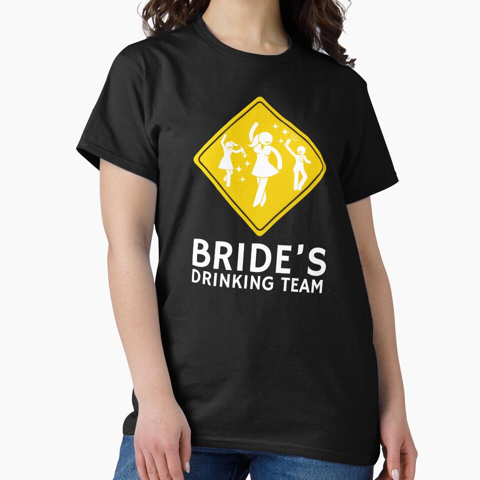 Bride's Drinking Team Bridesmaid Bachelorette Party by Oval Shop T-Shirts, Hoodie, Sweatshirt | BlankRebels.com (Image 2)